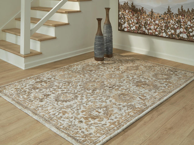 Sableridge Ivory/Taupe/Camel Medium Rug from Decor Furniture