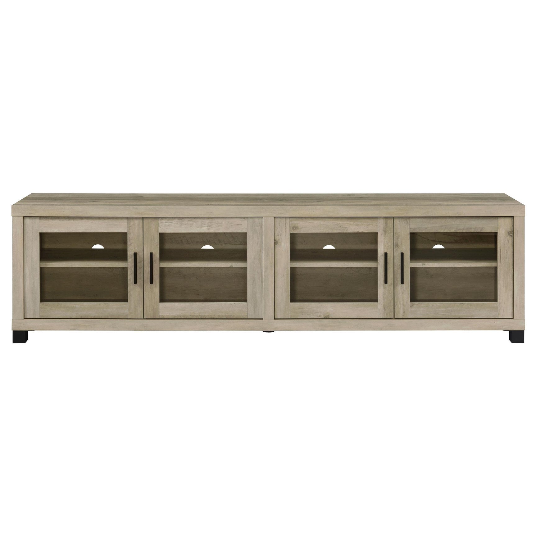 Entertainment Center showing Adjustable Shelves