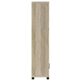 Full height shot highlighting rustic antique pine finish