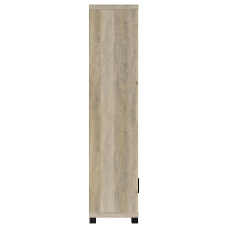 Full height shot highlighting rustic antique pine finish