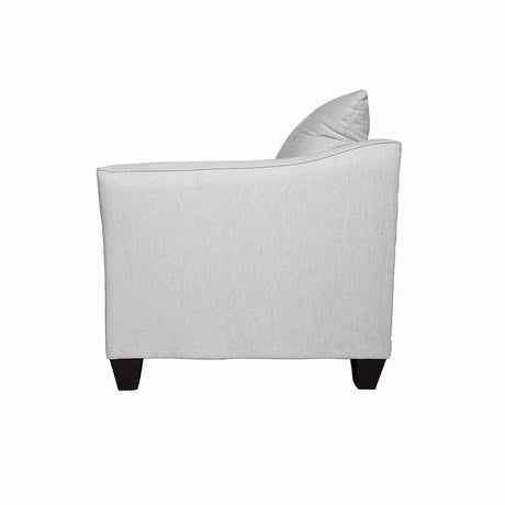 Back view of Salizar Upholstered Track Arm Accent Chair grey mist