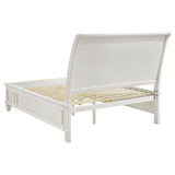 Sandy Beach White Storage Sleigh Bedroom Set side view bed