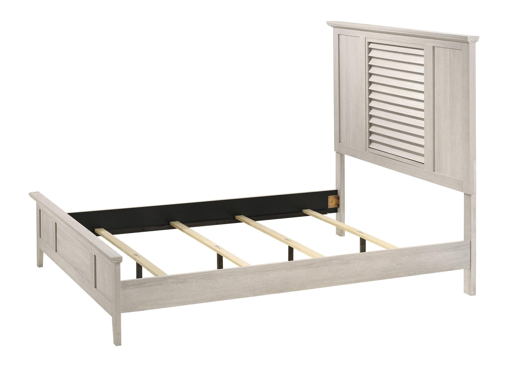Contemporary white nightstand front