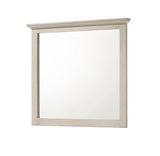 Top view of Sarter white 5-drawer chest