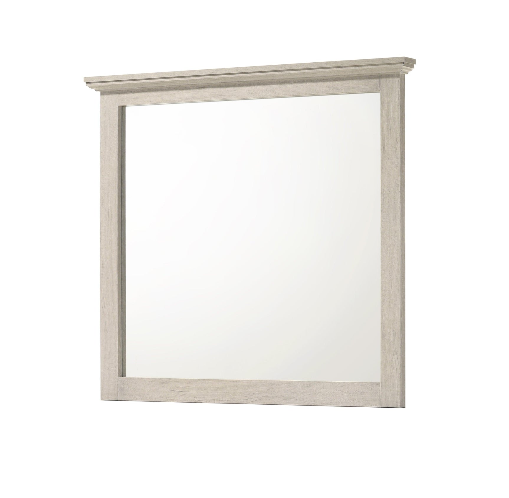 Top view of Sarter white 5-drawer chest