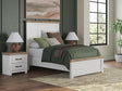 Savonport White/Brown Full Panel Bed from Decor Furniture
