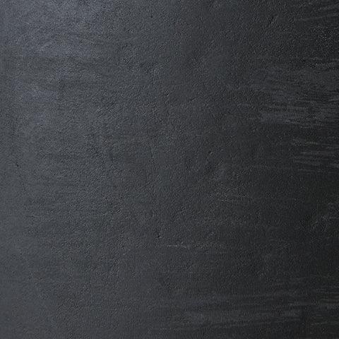 Scarbot Table Lamp Pair in distressed black on wooden sideboard