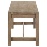 Scottsdale Wood Trestle Base Dining Bench showing trestle base