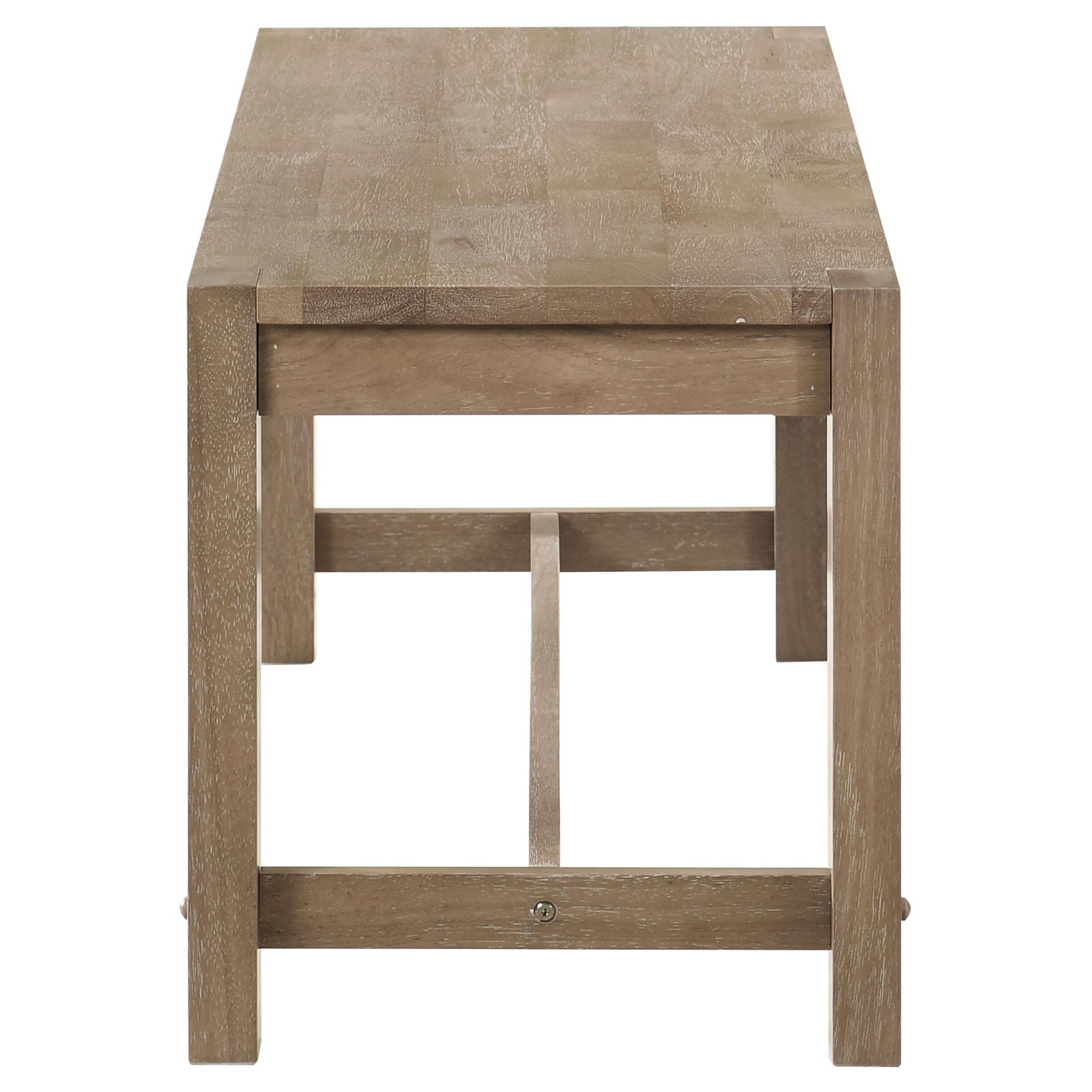 Scottsdale Wood Trestle Base Dining Bench showing trestle base