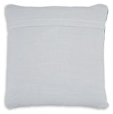 Seanow Next-Gen Nuvella green turquoise white pillows set of 4 stacked side view
