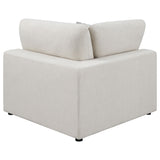 Main view with cushions of Serene 4-Piece Modular Upholstered Sectional Sofa beige