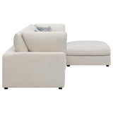 Main view of modular beige sectional sofa