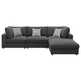 Detail of Serene 4-Piece Upholstered Modular Sectional Sofa cushions