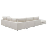 Serene 6-Piece Beige Upholstered Modular Sectional Sofa room setting