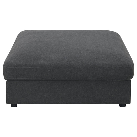Serene 6-Piece Upholstered Modular Sectional Sofa charcoal upholstery detail