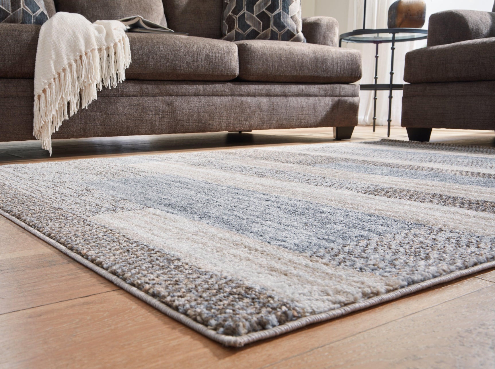 Close-up of Sethburn Medium Rug texture and pile