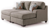 Newellen Hemp Chenille 2-Piece Super Chaise - image 2