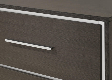 Sharpe Bed styled in contemporary bedroom setting