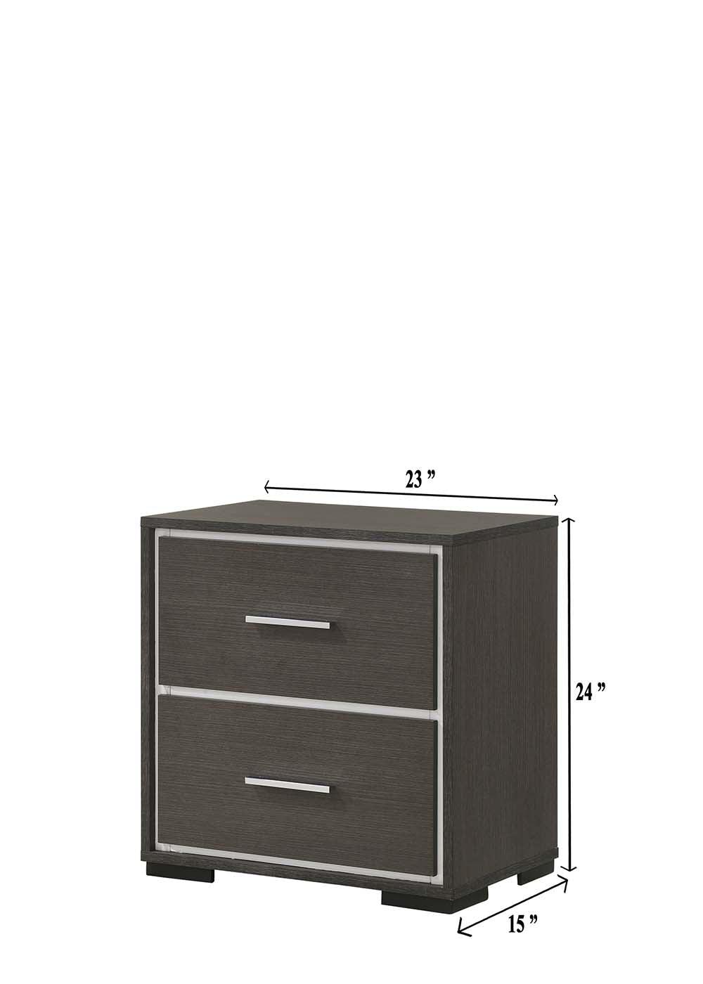 Sharpe Twin Bed footboard close-up