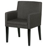 Catherine Grey Upholstered Dining Arm Chair close-up upholstery