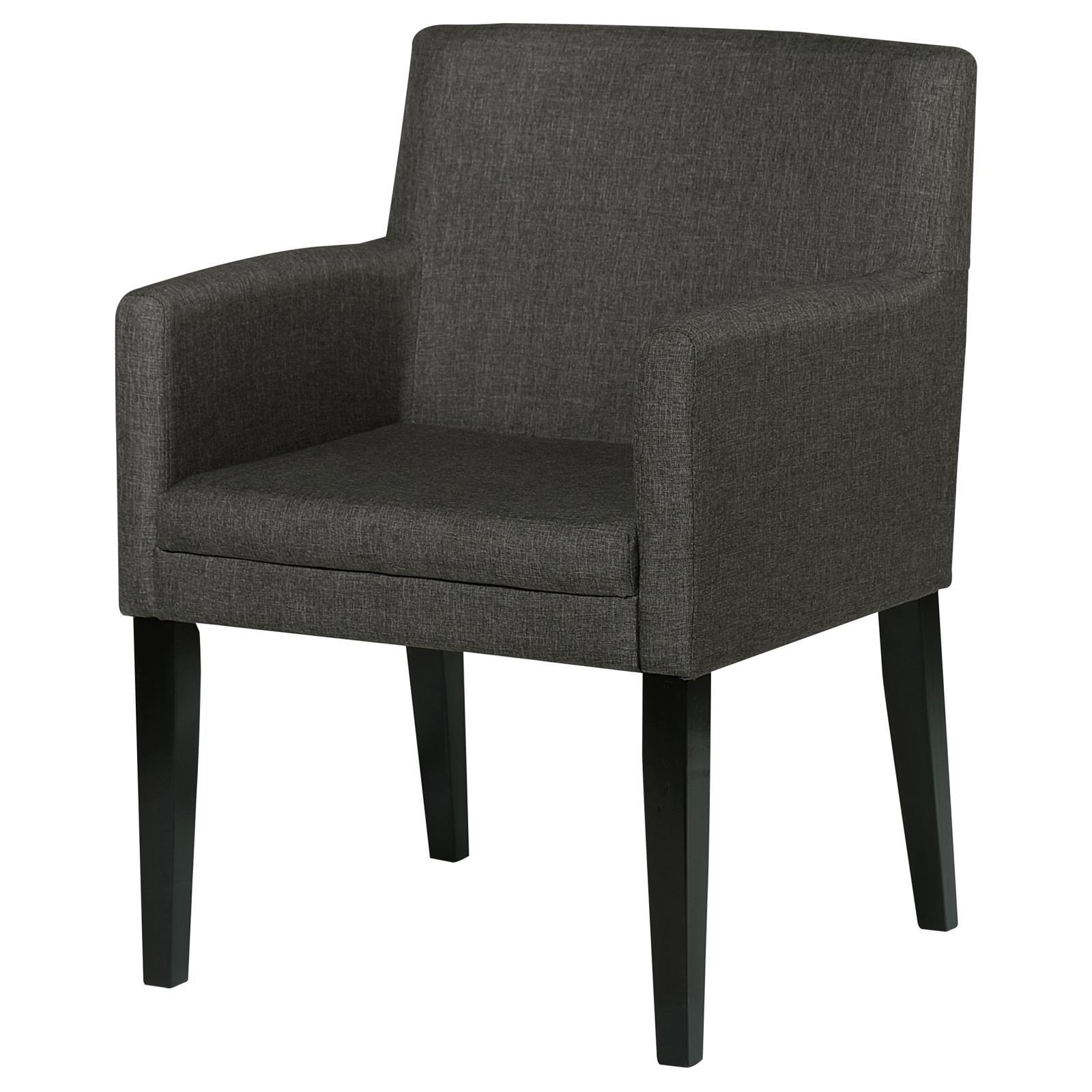 Catherine Grey Upholstered Dining Arm Chair close-up upholstery
