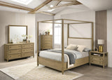 Sienna Brown Modern Contemporary Solid Wood And Veneers King Bed - Ella Furniture