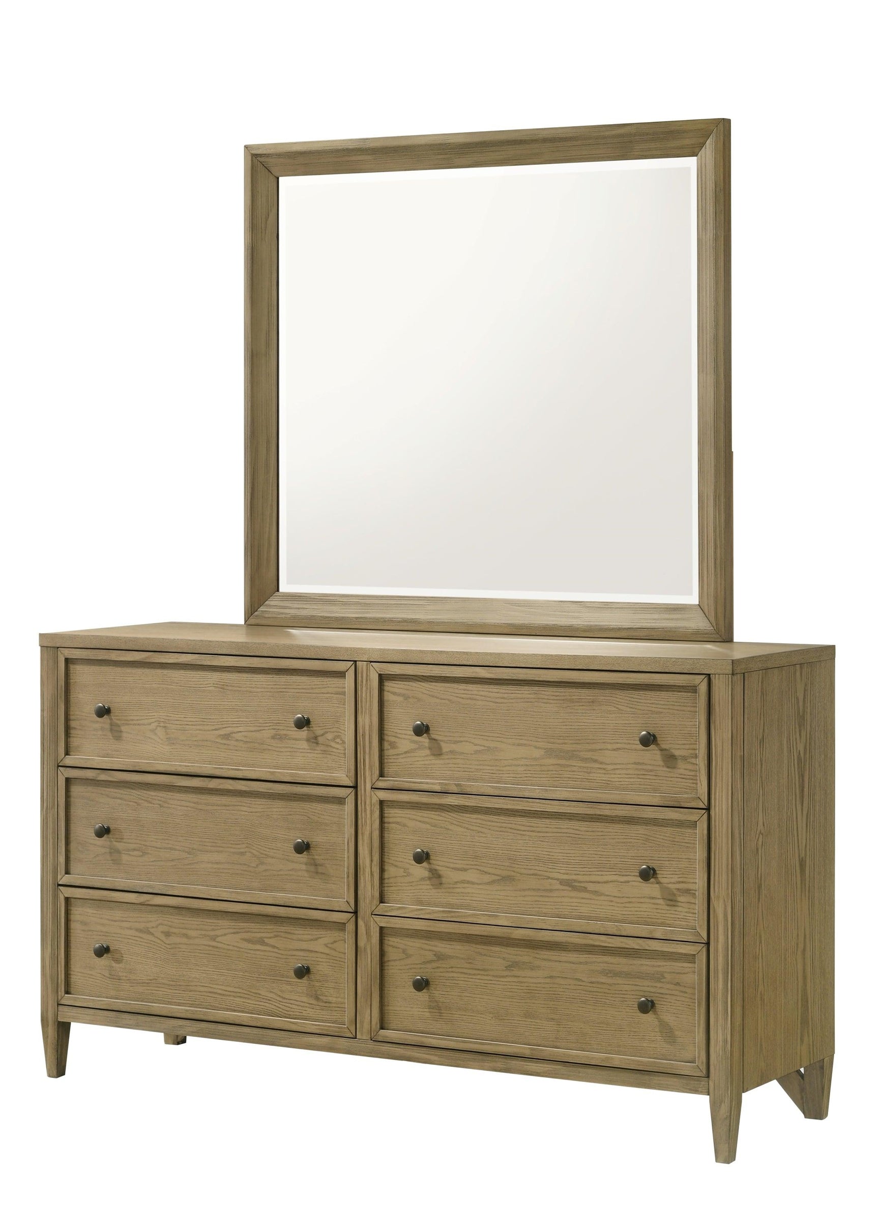 Sienna Brown Modern Contemporary Solid Wood And Veneers King Bed - Ella Furniture