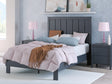 Simmenfort Navy Blue Full Platform Bed from Decor Furniture