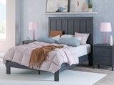 Simmenfort Navy Blue Full Platform Bed from Decor Furniture