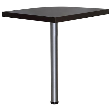 Side view of file cabinet on casters