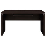 Slide-out keyboard tray of Skylar L-Shape Computer Desk