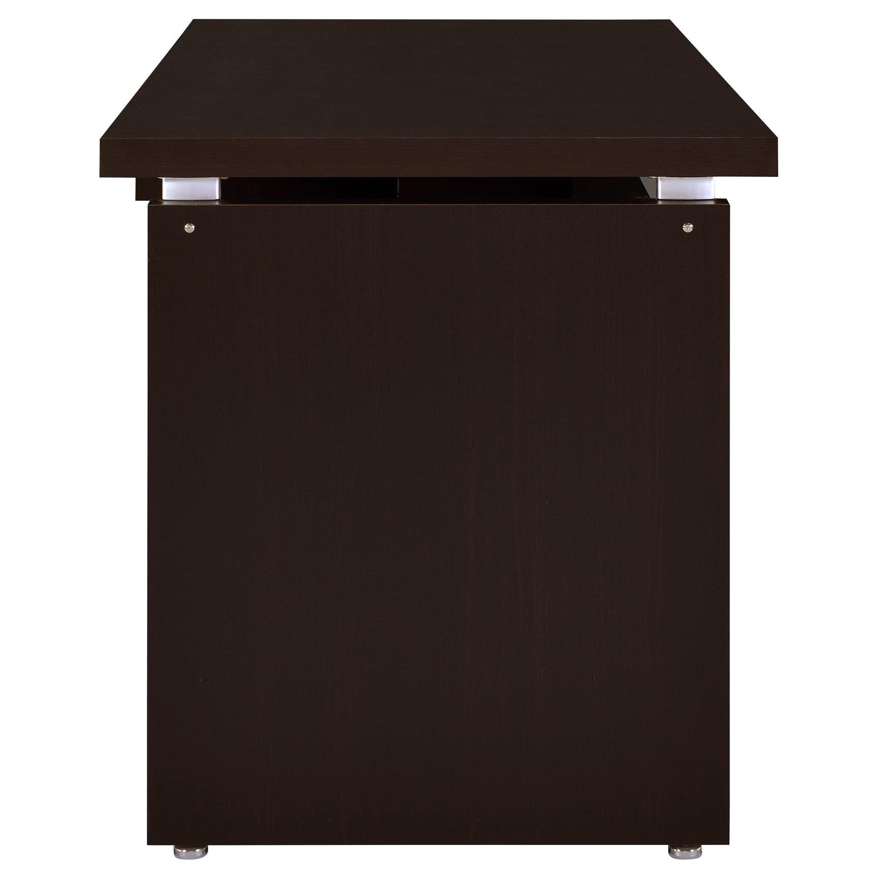 Rolling file drawer on Skylar L-Shape Computer Desk