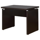 Integrated levelers under Skylar computer desk