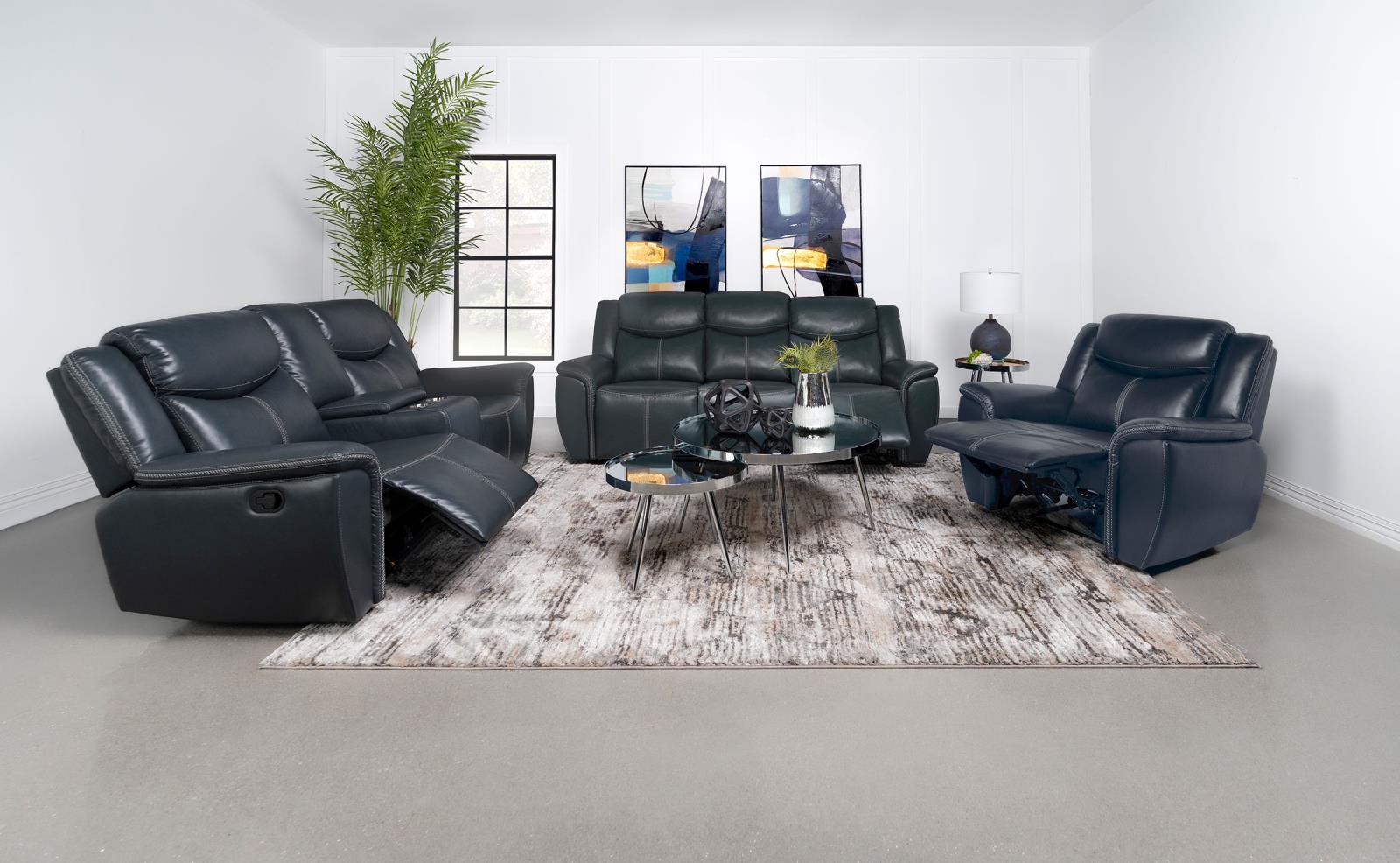 Sloane recliner chair positioned in living room