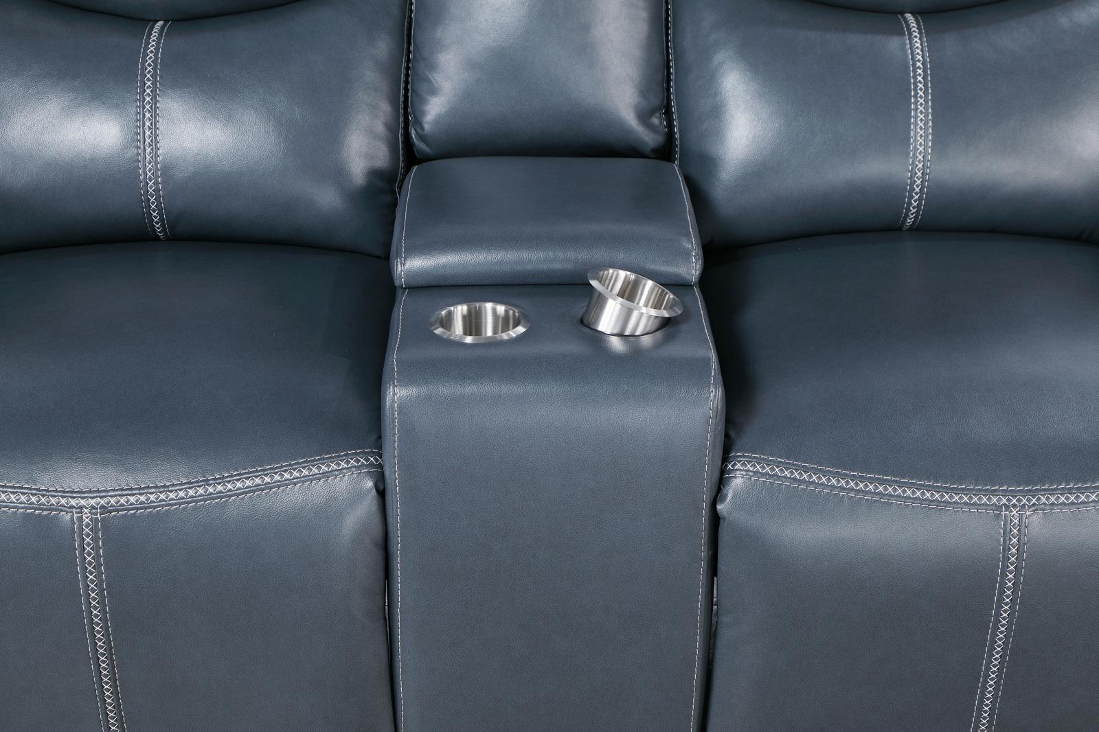 Attached seat and back cushions of Sloane loveseat