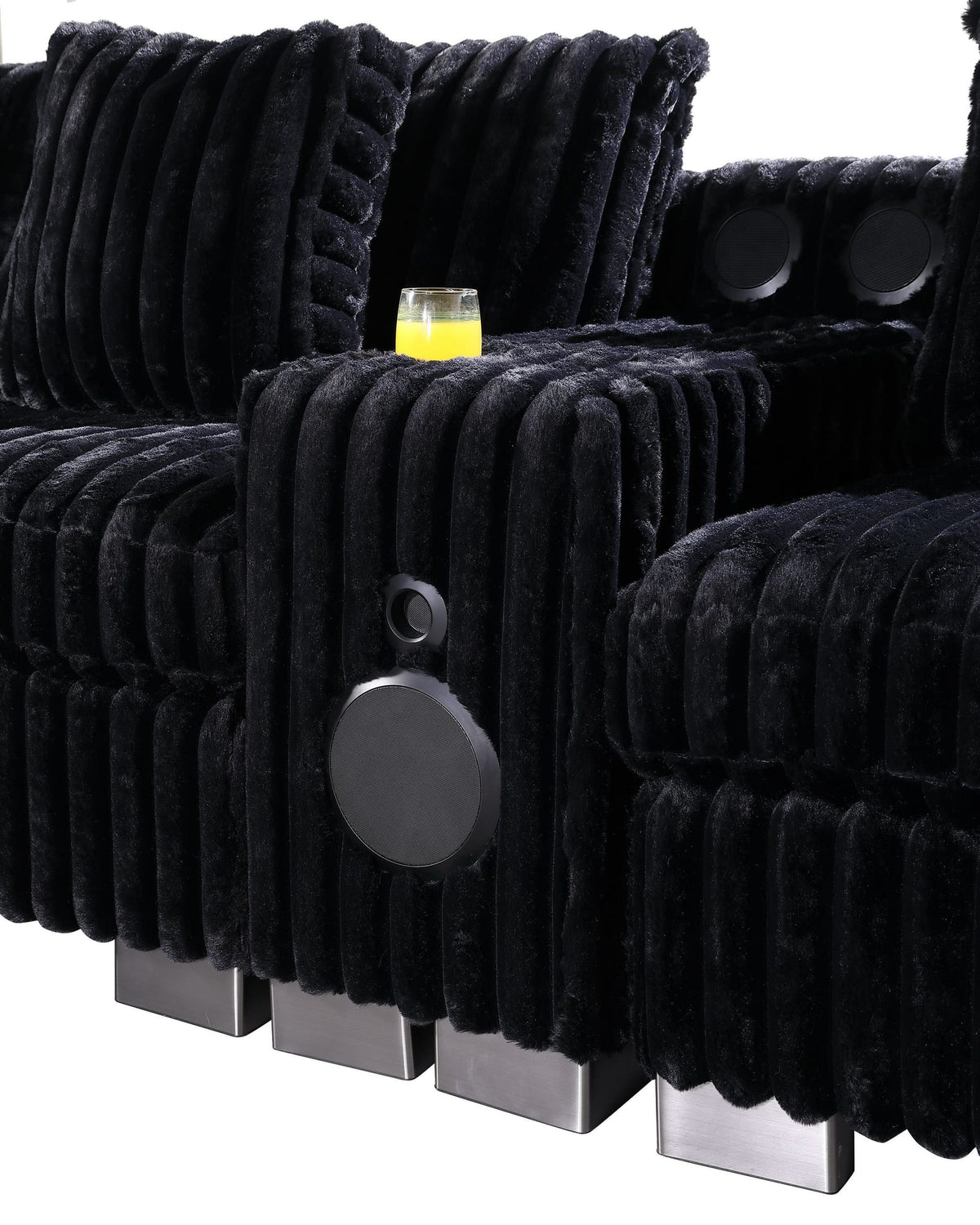 Snuggle Station Black 6 or 7-Piece Sectional view 3