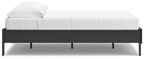 Top view of Socalle Full Platform Bed frame