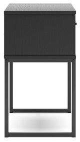 Top view of Socalle Black Nightstand surface