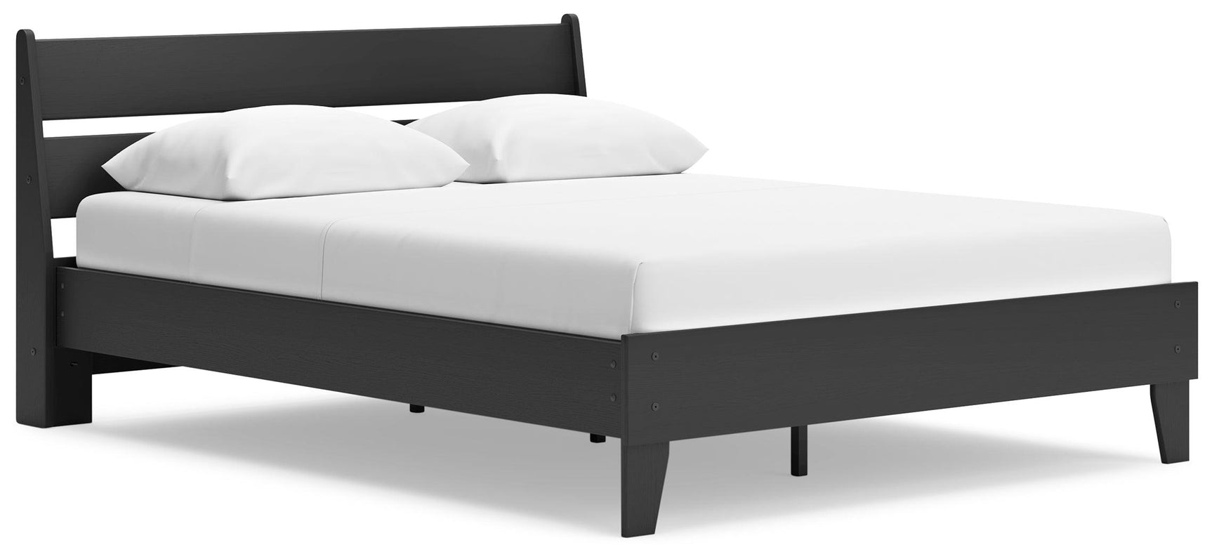Socalle platform bed angle view