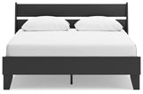 Close up of matte black finish on Socalle bed
