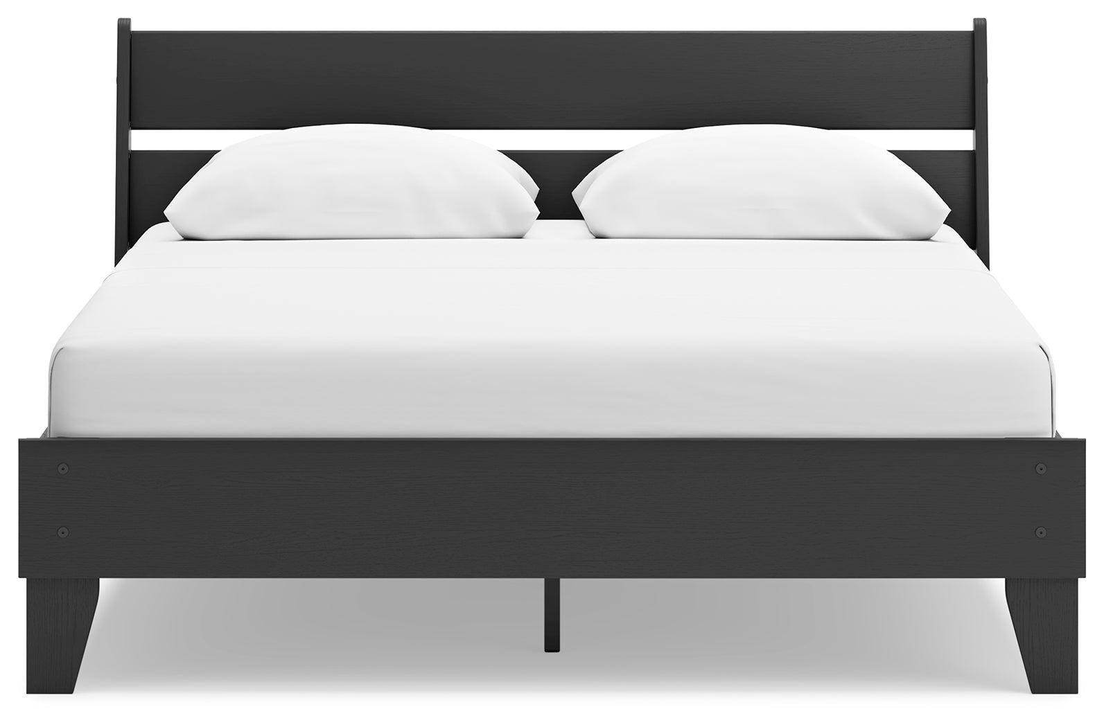 Close up of matte black finish on Socalle bed