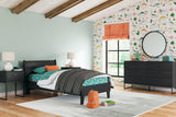 Socalle Twin Panel Platform Bed corner detail
