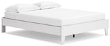 Side angle of Socalle Two-Tone Queen Platform Bed