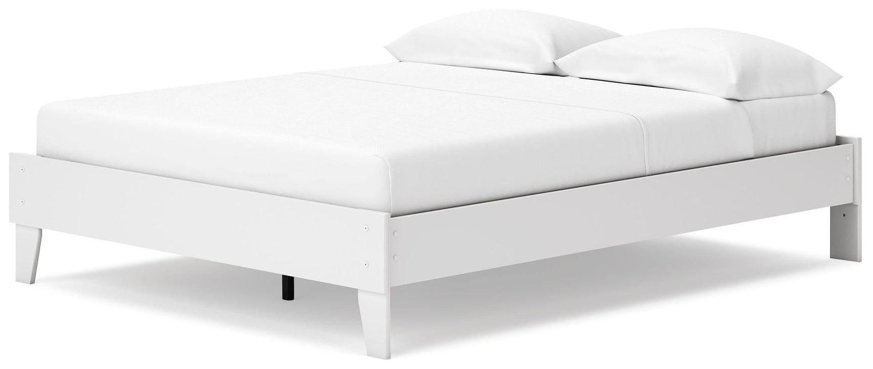Socalle Two-Tone Queen Platform Bed angled view