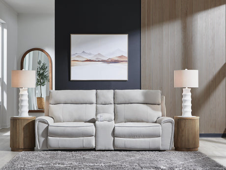 Social Pointe Pearl/Ash Chenille 3-Piece Power Reclining Sectional - image 1
