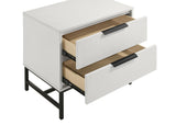 Sonora nightstand legs with plastic floor glides
