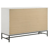 Sonora dresser drawer open showing metal glide