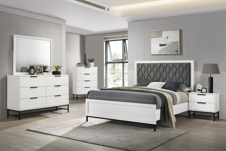 Sonora dresser mirror mounted on white wall