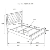 Overview of Queen bed room setting with Sonora