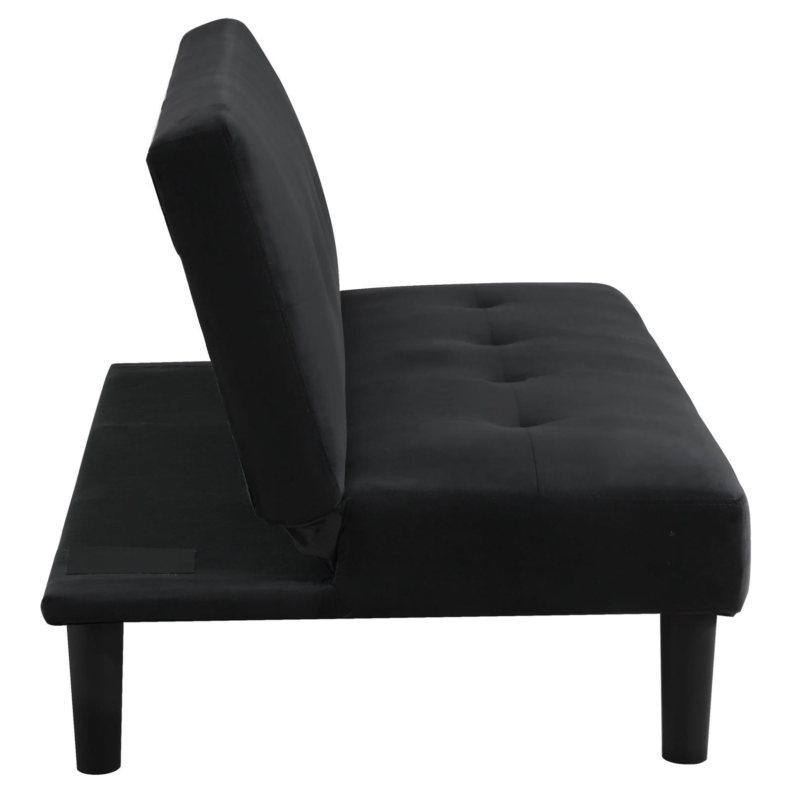 Stanford Sofa Bed black back cushion close-up